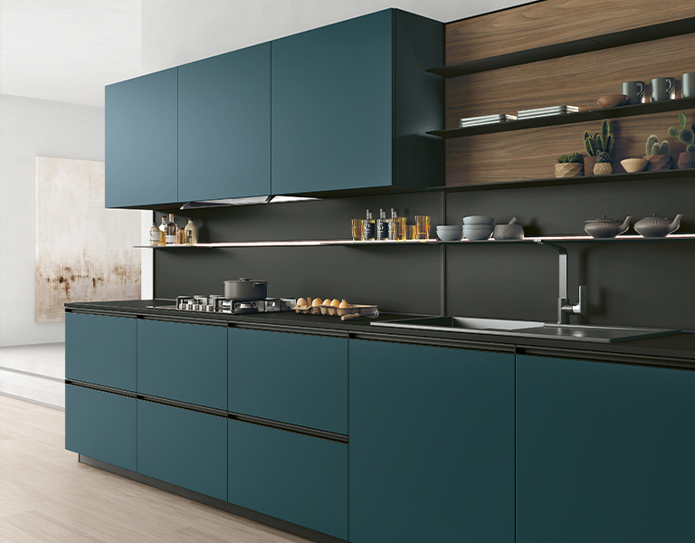 cucina moderna con top in fenix