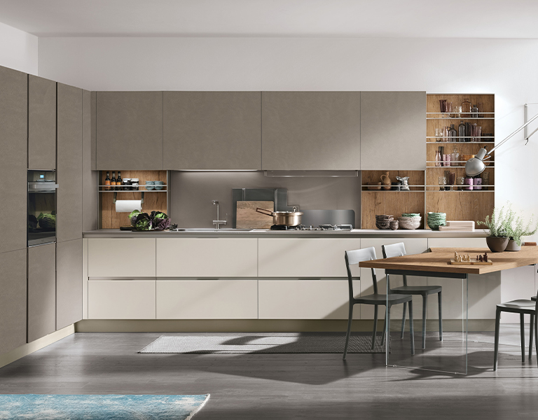 cucina moderna ad angolo infinity